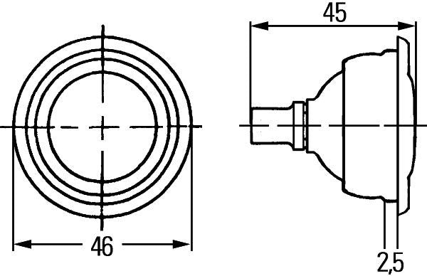 Hella 2AB 004 074-027 Interior Light