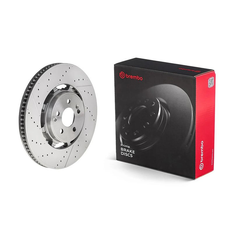 Brembo 2 x Aluminium Rear Brake Disc Hub Brake Discs 09.D411.33