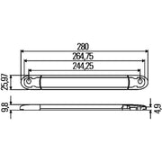 Hella Auxiliary Stop / Brake Light LED Rear 2DA 343 106-221