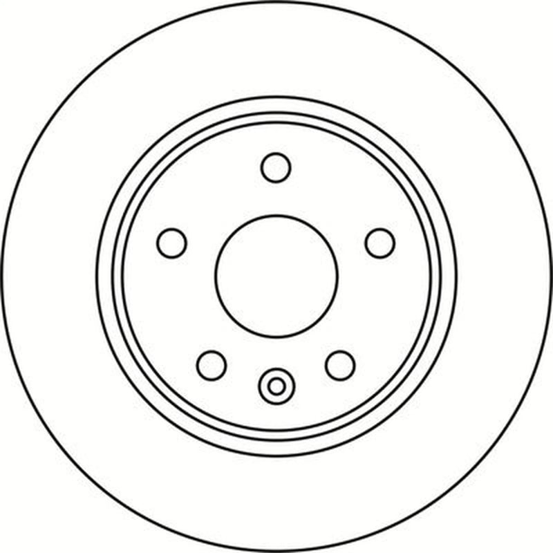Abtex 2 x Solid Rear Brake Discs BD1956S