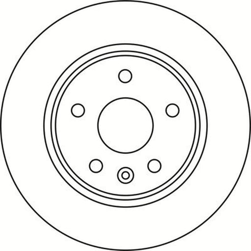 Abtex 2 x Solid Rear Brake Discs BD1956S