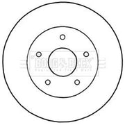Borg & Beck 2 x Rear Brake Discs BBD5192