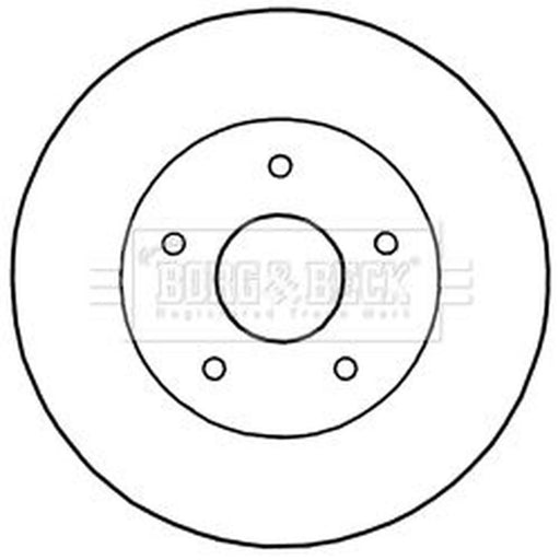Borg & Beck 2 x Rear Brake Discs BBD5192