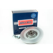 Borg & Beck 2 x Solid Rear Brake Discs BBD6231S