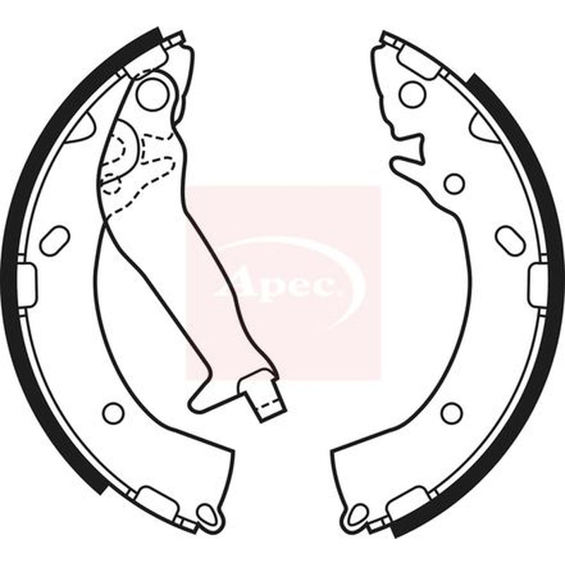 Apec Brake Shoe Set Axle Kit SHU679