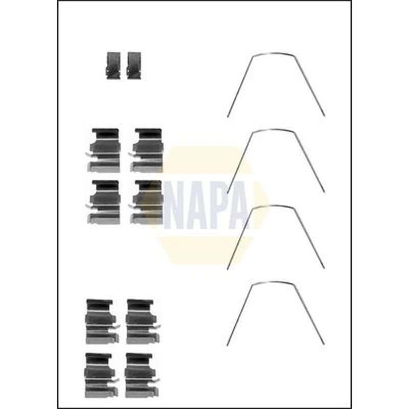 NAPA Brake Pad Accessory Fitting Kit Front NFK1023