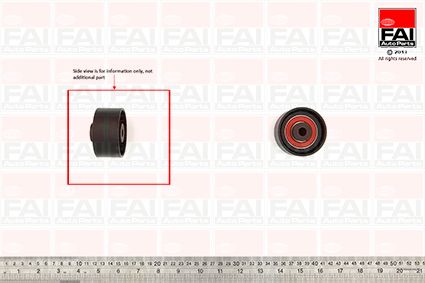 FAI Timing Belt Deflection Pulley/Guide Pulley OD ID Wide
