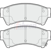 Fahren Front Brake Pad Set FBP3304