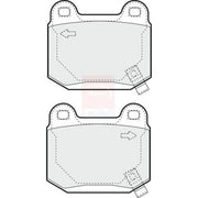 Apec Rear Brake Pad Set PD3389