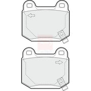 Apec Rear Brake Pad Set PD3389