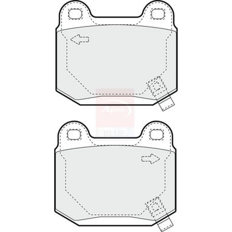 Apec Rear Brake Pad Set PD3389