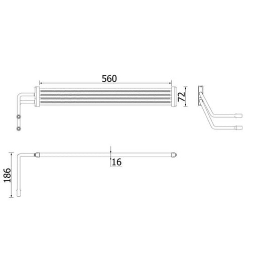 Mahle Power Steering Oil Cooler CLC 93 000P