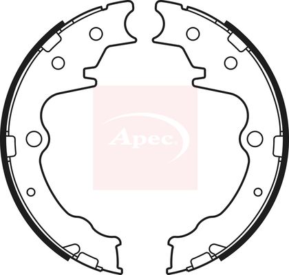 Apec Parking Brake Shoe Set