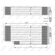 NRF Air Conditioning Evaporator 36078