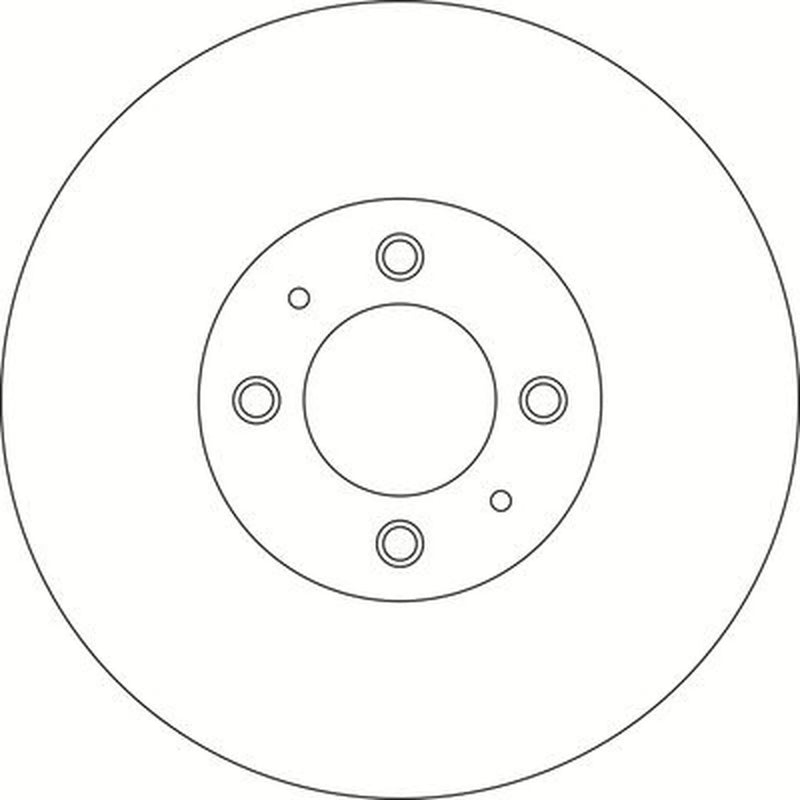 Abtex 2 x Vented Front Brake Discs BD1908V