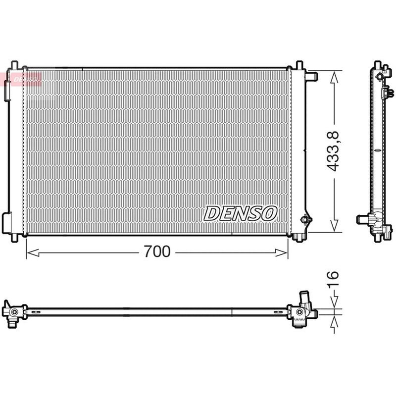 Denso Engine Radiator DRM50154