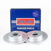 Borg & Beck 2 x Solid Rear Brake Discs BBD4320