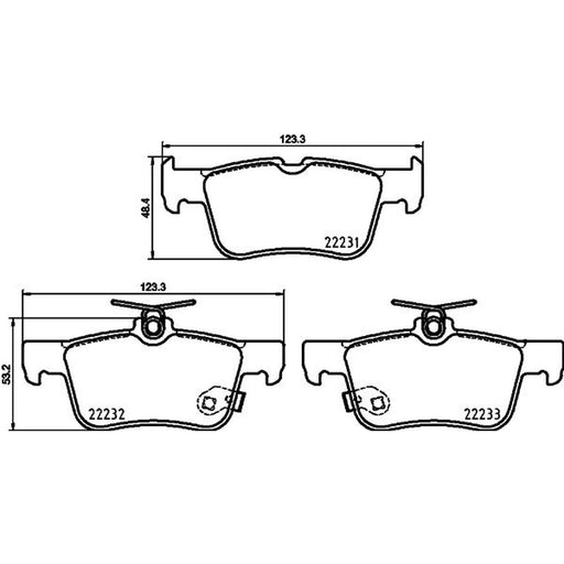 DON Rear Brake Pad Set PCP1715