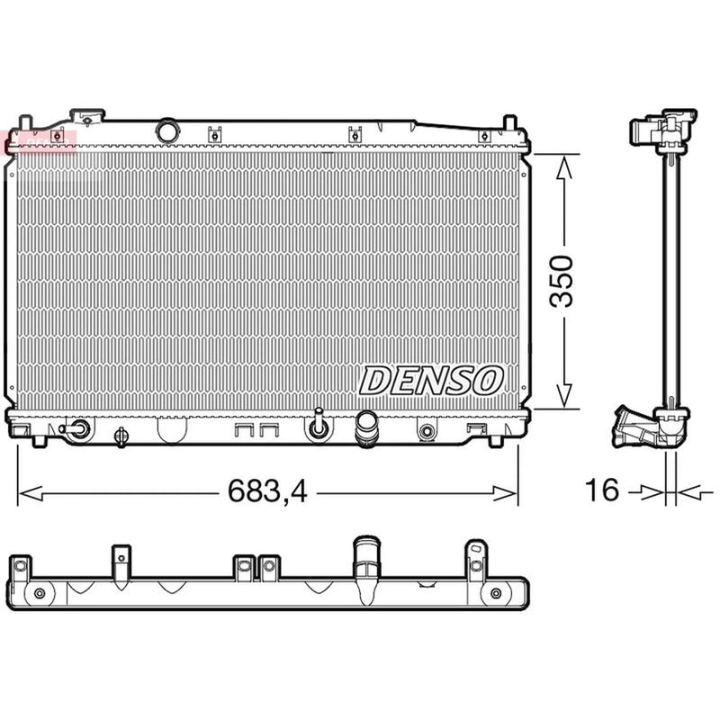 Denso Engine Radiator DRM40053