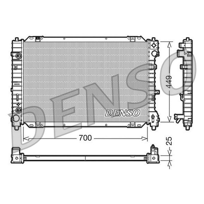 Denso Engine Radiator DRM10089