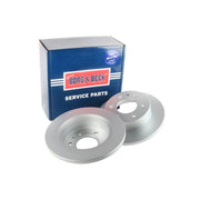 Borg & Beck 2 x Solid Rear Brake Discs BBD4571