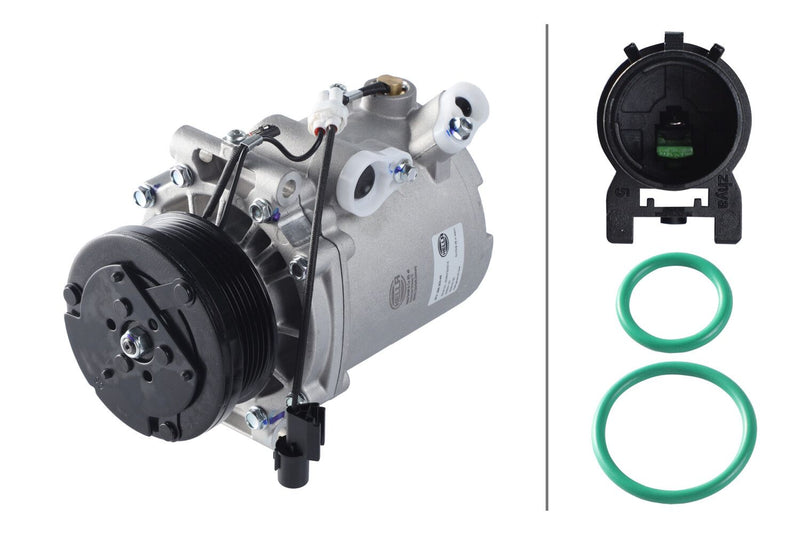Hella 8FK 366 200-451 Compressor, air conditioning