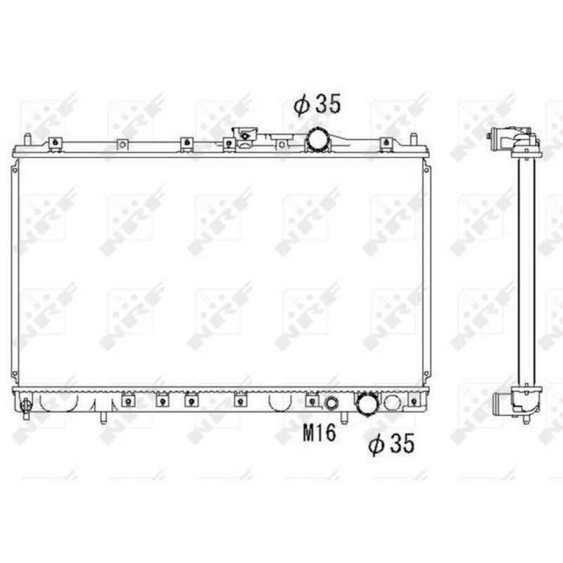 NRF Engine Radiator 58182