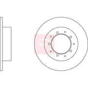 Apec 2 x Solid Rear Brake Discs DSK945