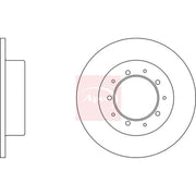 Apec 2 x Solid Rear Brake Discs DSK945