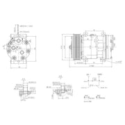 Hella Air Conditioning Compressor 8FK 366 200-041