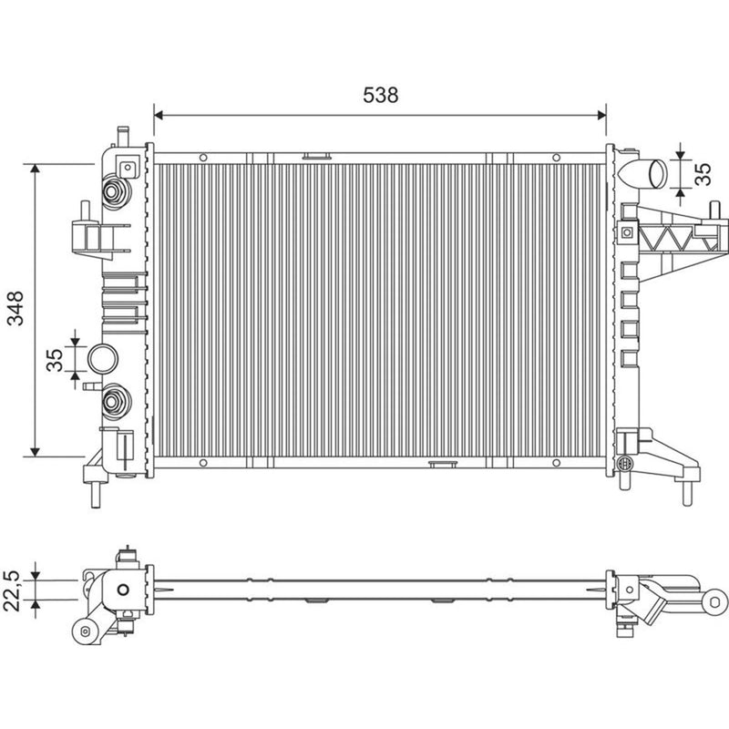 Valeo Engine Radiator 701414