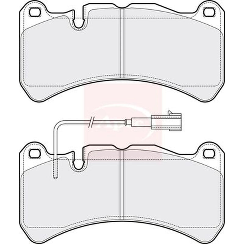 Apec Front Brake Pad Set PAD2158