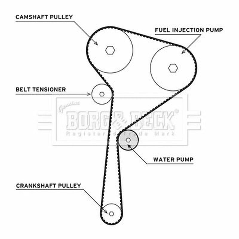 Borg & Beck Timing Belt & Water Pump Kit BTW1004