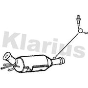 Klarius Diesel Particulate Filter W/Cat T/A Centre 390106