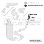 First Line Intercooler Turbo Charge Air Hose Upper FTH1017