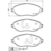 DON Front Brake Pad Set PCP1281