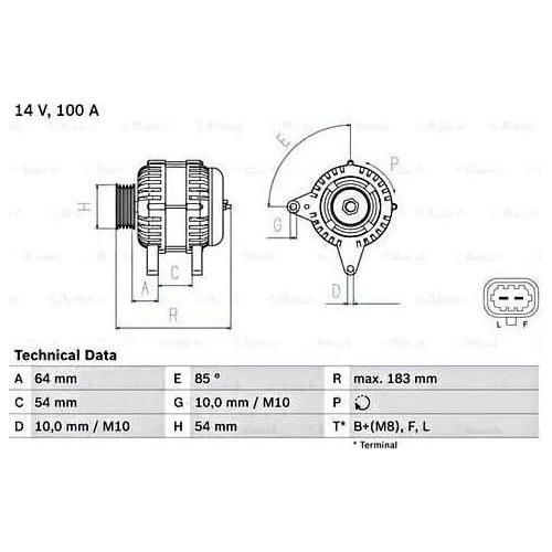 Bosch Reman Alternator 0986083410 Bosch  - Town Parts