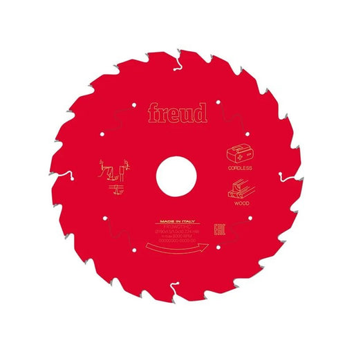 Freud Wood Circular Saw Blade 190 x 30 x 1.45/1mm x 24T - F03FS10058