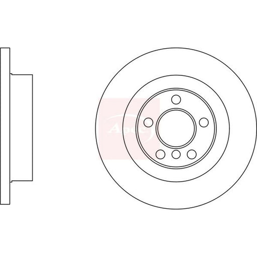 Apec 2 x Solid Rear Brake Discs DSK3158