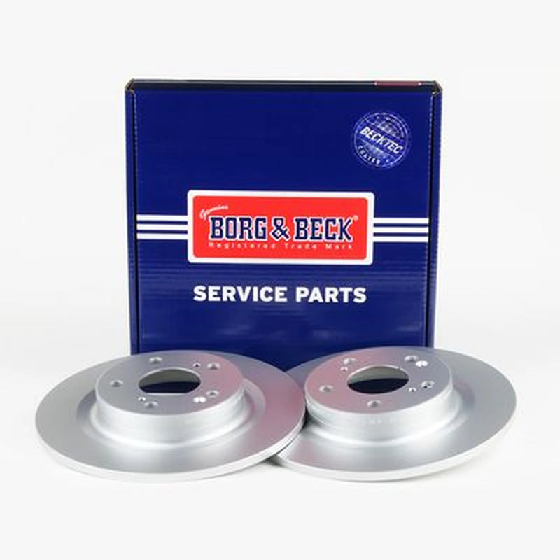 Borg & Beck 2 x Solid Rear Brake Discs BBD5592