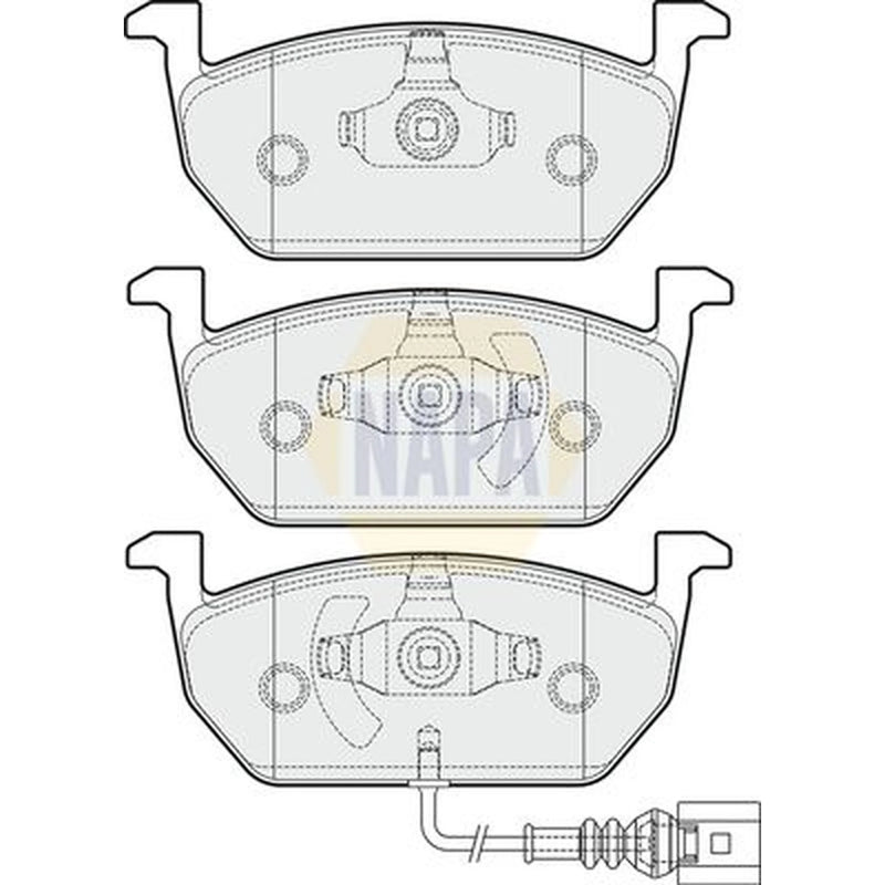 NAPA Front Brake Pad Set NBP1021