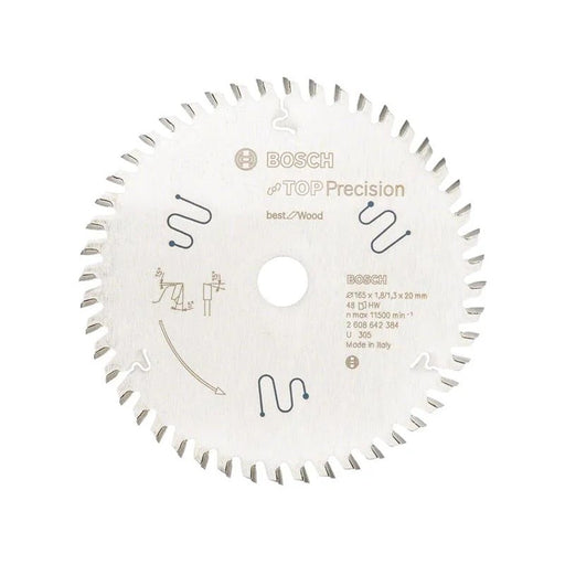 Bosch Powertool Accessories Best for Wood Circular Saw Blade 165 x 20mm x 48T