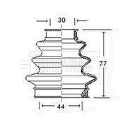 Borg & Beck Drive Shaft Bellow Kit Rear Left BCB2349