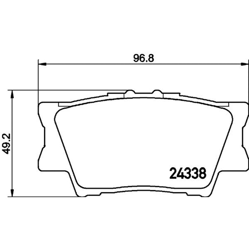 DON Rear Brake Pad Set PCP1096