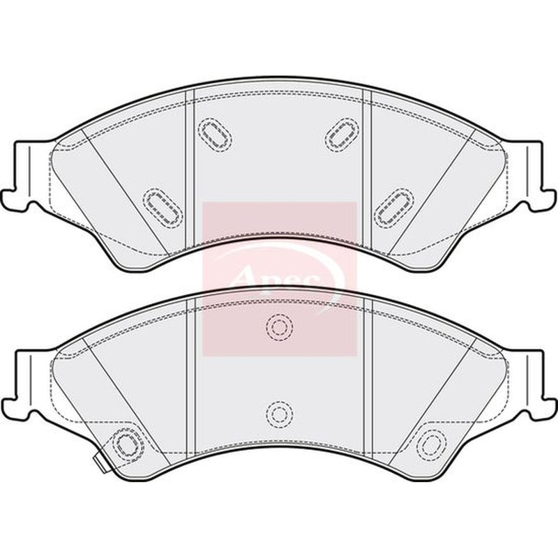 Apec Front Brake Pad Set PAD2038