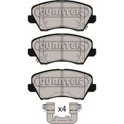 Juratek Front Brake Pad Set JCP8614