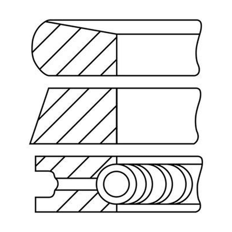 FAI Piston Ring Kit (1CYL) PR24-000 630207 PR24-000