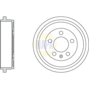 NAPA Brake Drum Assembly Rear NDR1001