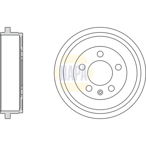 NAPA Brake Drum Assembly Rear NDR1043