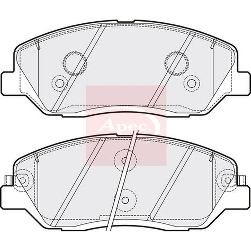 Apec Front Brake Pad Set PAD1564